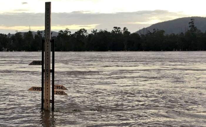 The Fitzroy River is currently at 8.75 metres, just shy of the 9m level where the flood is expected to peak.