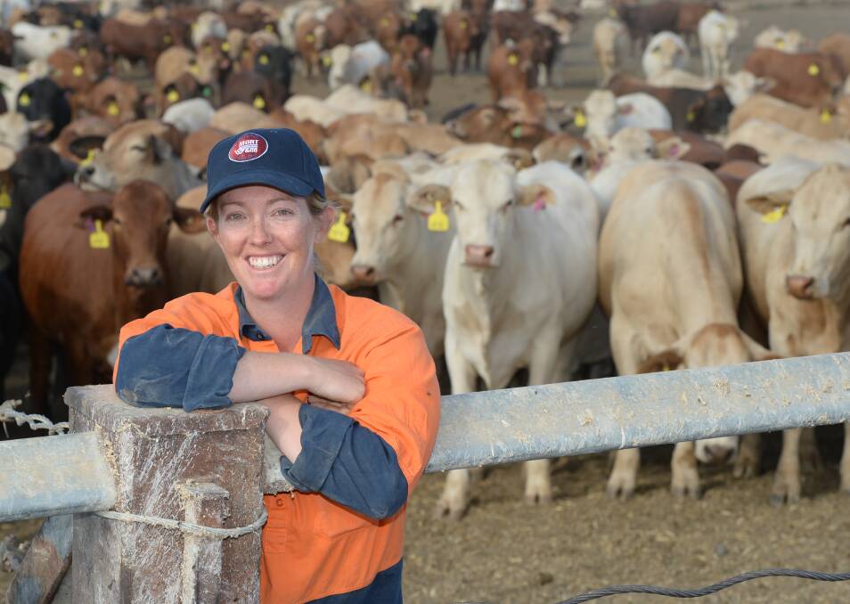 UPWARD TRAJECTORY: Emily Pollock has built her career at Mort and Co’s Gunnee Feedlot, Delungra, working through the ranks from pen rider to livestock supervisor. 