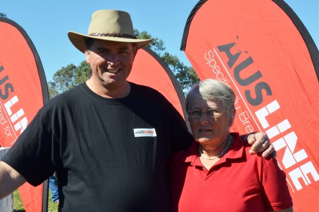 Phil Labrie and his mum Lee, Kobblevale, Fairymount, prepare for the Ausline feature shw.