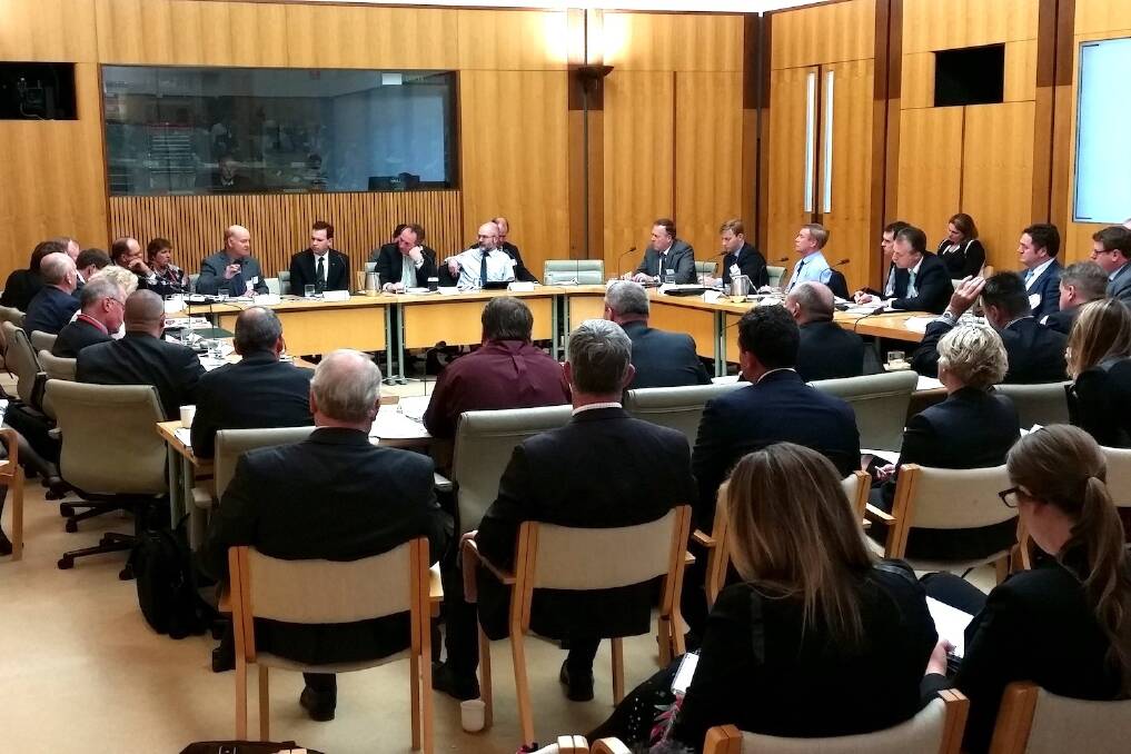 The rural debt 'roundtable' in Canberra this week.