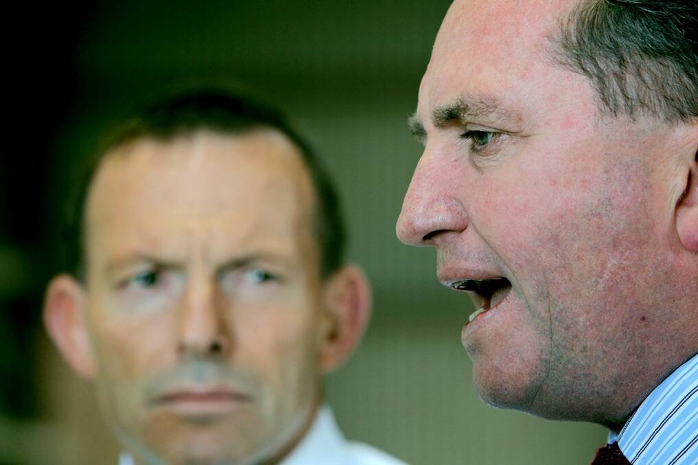 Prime Minister Tony Abbott and Agriculture Minister Barnaby Joyce.