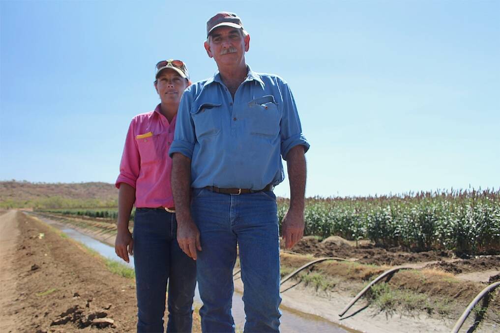 Farm supervisor Belinda Peebles and manager Peter Bagley. 