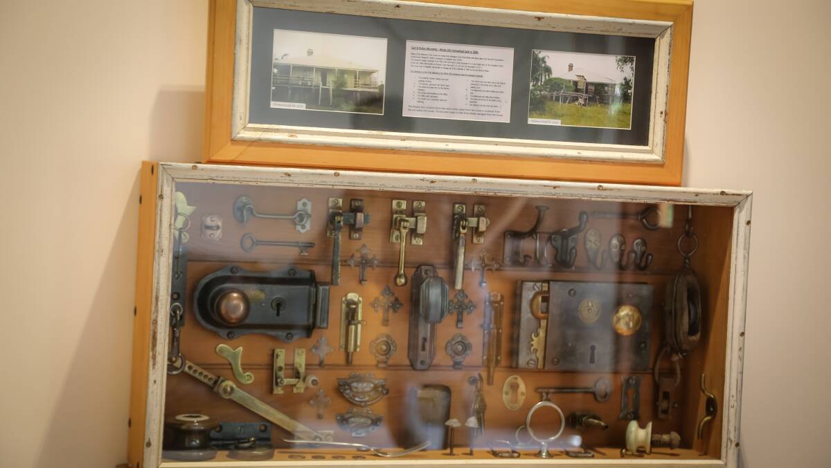A display on show at the home shows the history of the Knockavanan, Gindie, home. 