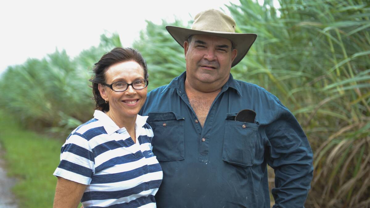 Mackay sugarcane farmers Kristine and Greg Plath at home this morning. Picture - Kelly Butterworth. 