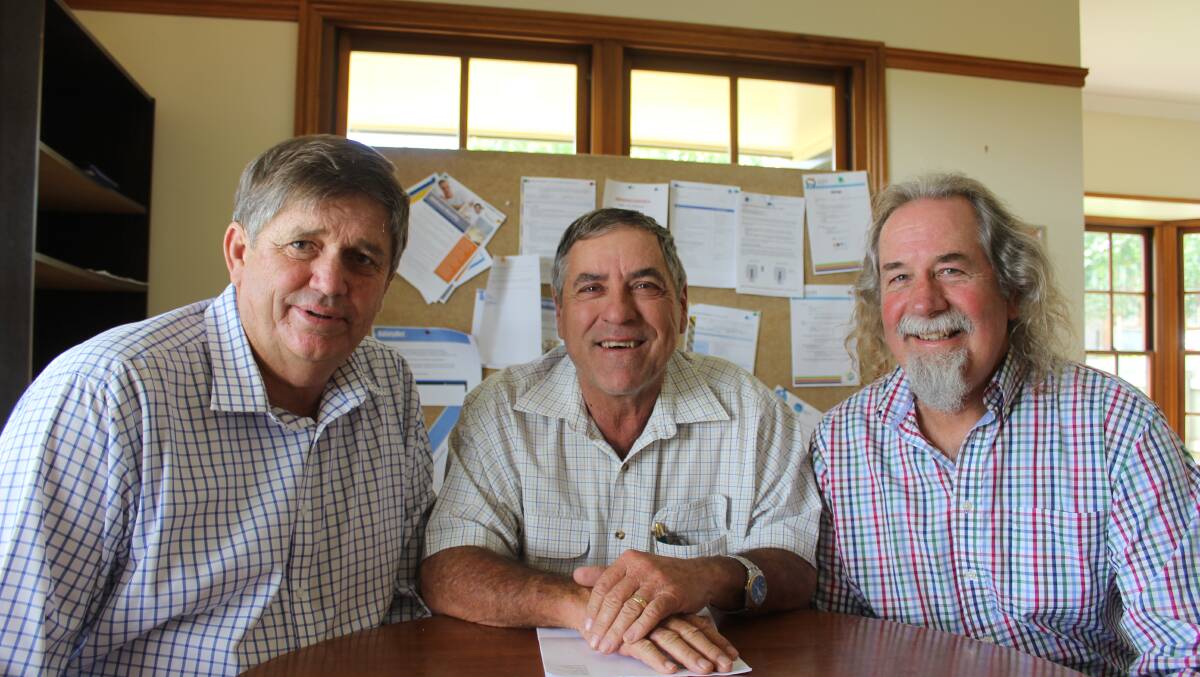 New product: Farmers First's Rod Hamilton, Rowell Walton and John Francis.  