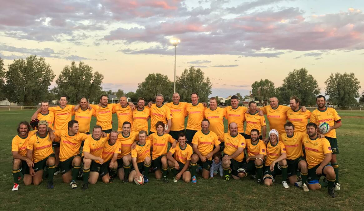 The Cunnamulla Dingoes in their first match against St George. The smiles were twice the size after Saturday's match. Picture: Tricia Agar