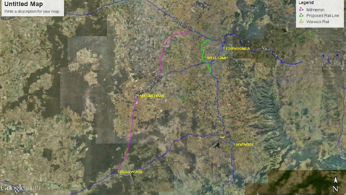 WHITEWASH: The Queensland section of the inland rail project is now almost certain to be routed from Yelarbon to Gowrie through Millmerran.