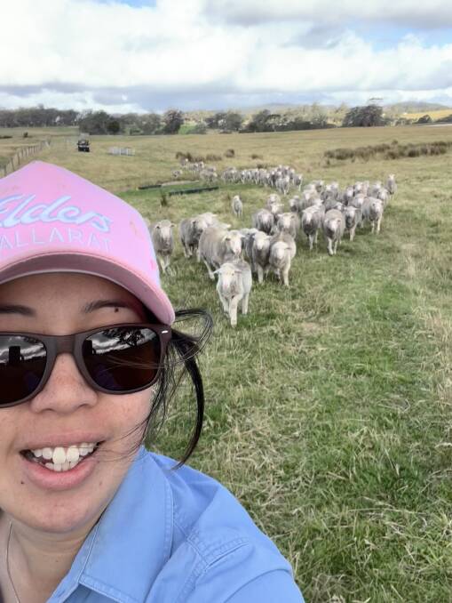 Samantha Wan runs a small Merino property with her partner in Victoria. Picture supplied.
