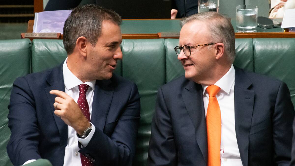 Prime Minister Anthony Albanese and Treasurer Jim Chalmers. Picture by Elesa Kurtz