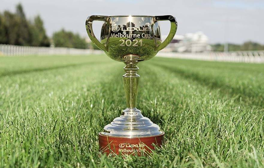 TURF LEGEND: The 2021 Lexus Melbourne Cup, made in Marrickville and presented at Flemington. Photo by Victorian Racing Club.