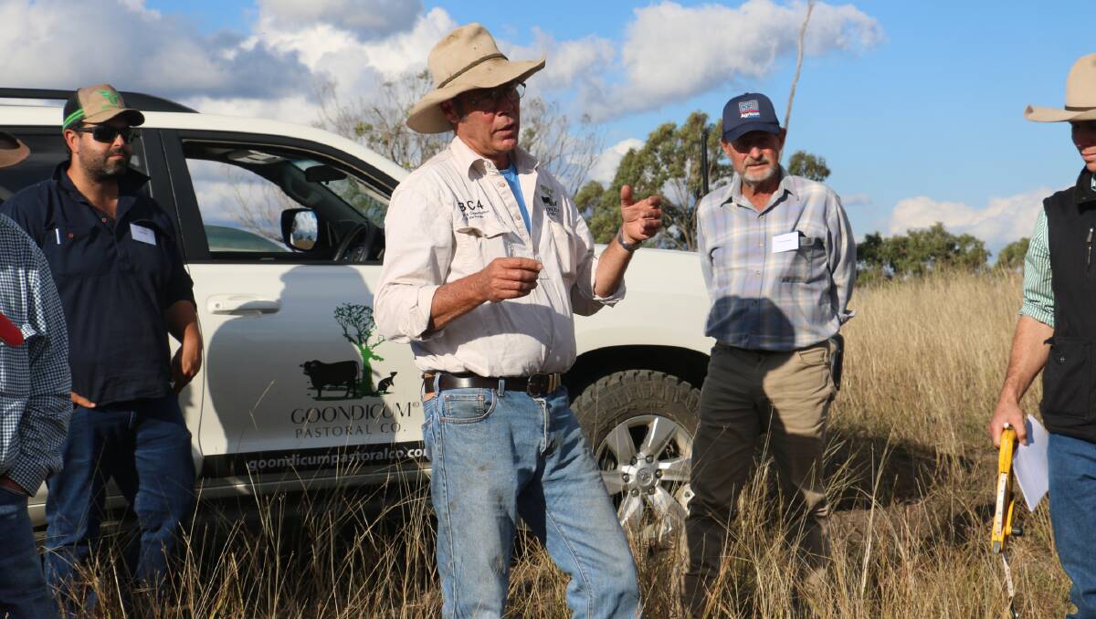 Rob Campbell, Goondicum, hosting a smart farms workshop at Goondicum Station in April this year. Photo supplied. 