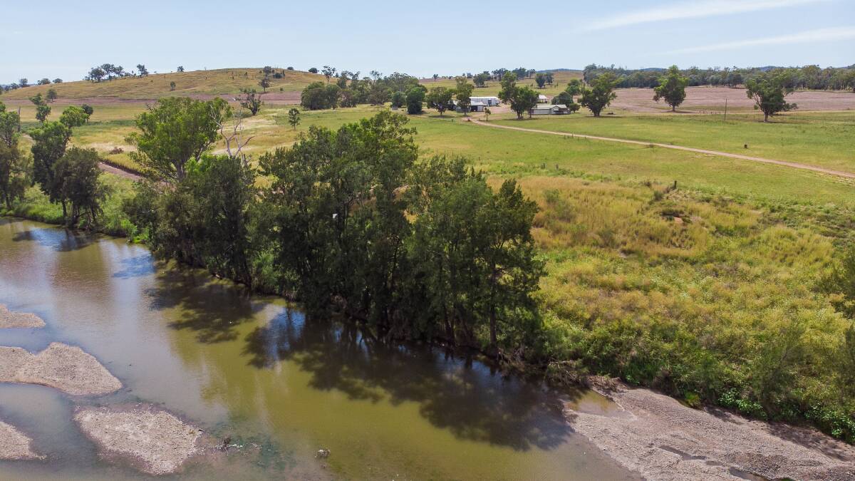 WATER: Extensive Gwydir River frontage, numerous creek frontages, 41 megalitre water entitlements, secure livestock water from multiple sources make for water security.