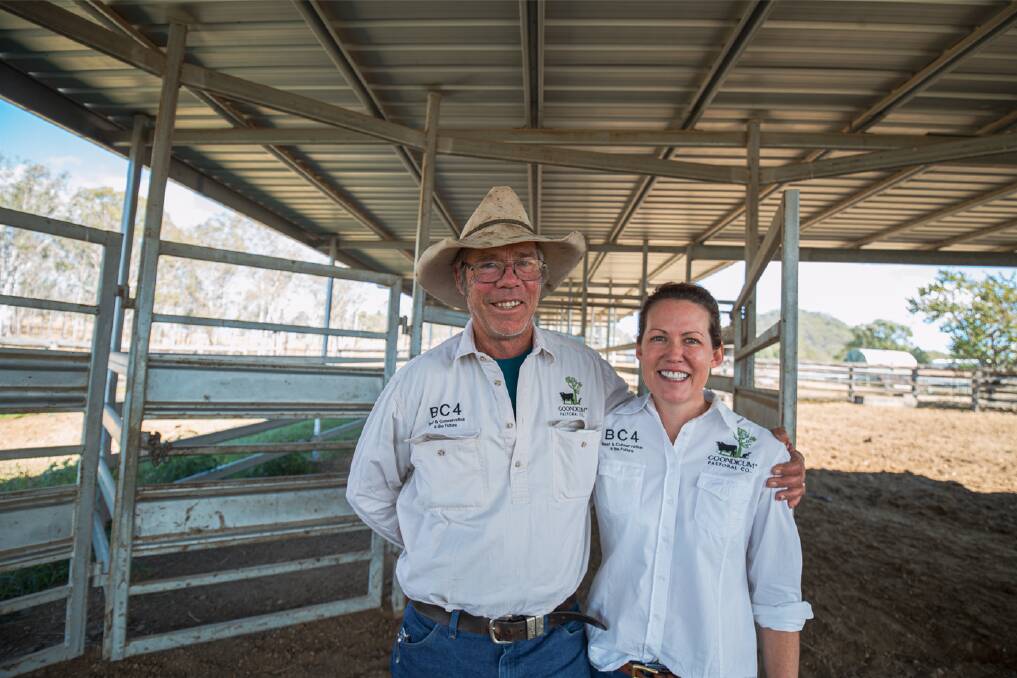 CARBON CAPITAL: Robert and Nadia Campbell, Goondicum Station, are improving canopy coverage and regenerating large areas of forest as part of their carbon farming program. Photo: GreenCollar.