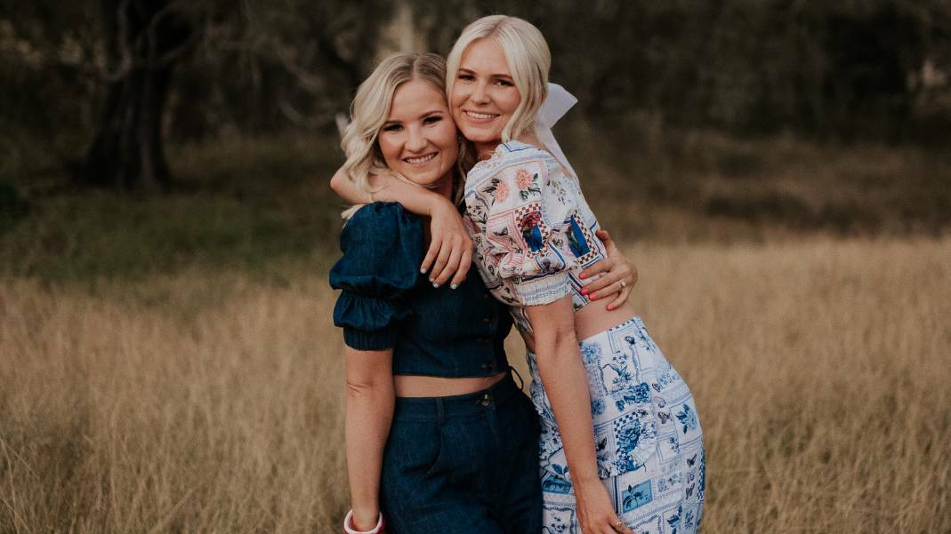 Ella and Jessie Bourke have launched their own fashion line from their family property, Marionvale Station, 360km north-west of Townsville. Picture: Vicki Miller Photography.