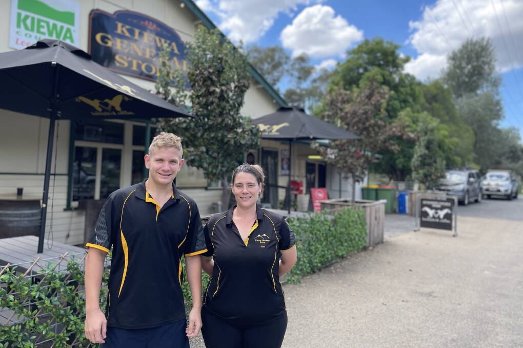 Kiewa General Store co-managers Bailey Bartel and Jess Dixon say they "don't cop the smell" at their shop and believe some people go to their store to "escape the stench". Picture by Ted Howes