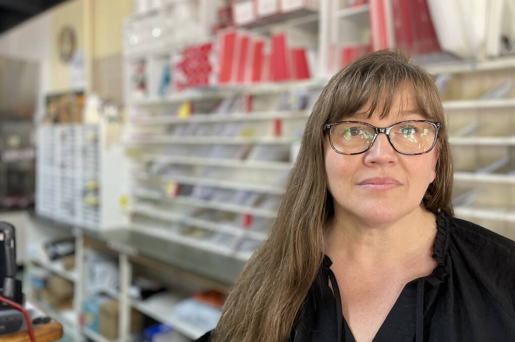 Tangambalanga General Store owner Shanelle Wallace, who also runs the post office for the town, says the stink hits early in the morning and late at night. Picture by Ted Howes