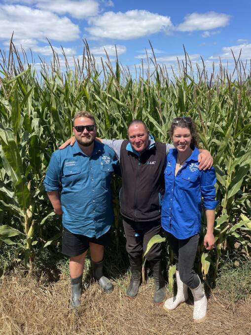 Billy Buckingham, Rowan Priest, LIC district manager for Tasmania, and Tori Towers in New Zealand. Picture supplied