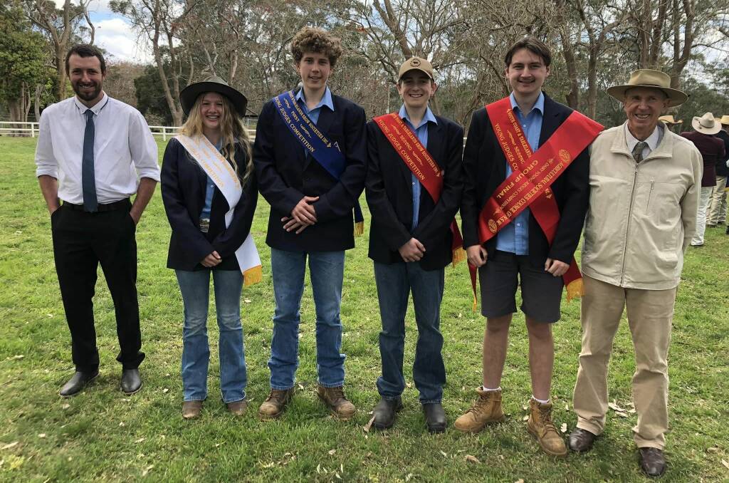 Moss Vale High students take out top honours at Nowra Showground Young Judges competition. Picture from Moss Vale High Facebook page.