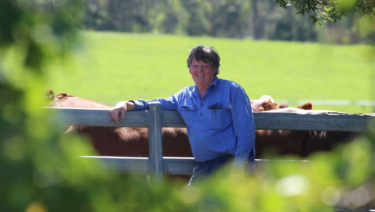 Robert Russell on his family dairy farm Jelgowy. Picture by James Parker