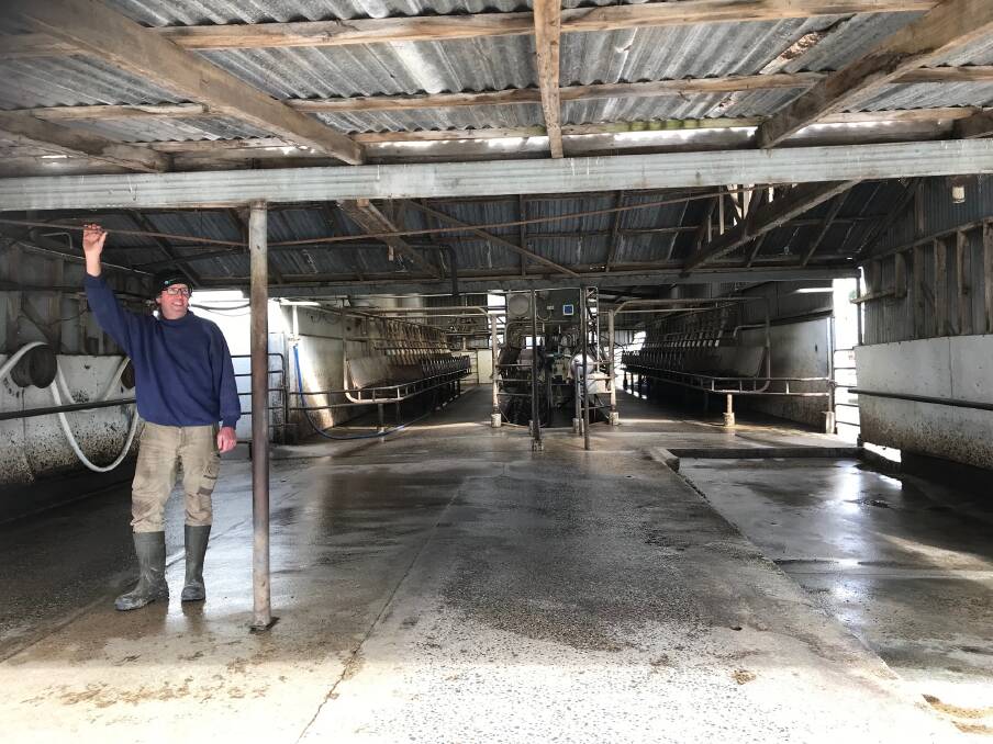 Peter Young, a dairy farmer at Buffalo in South Gippsland (Vic), has hosted officers from the EPA and its partner agencies at his farm to advise him about improving his effluent ponds. Picture by Jeanette Severs 