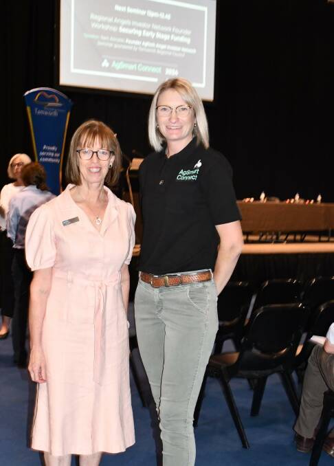 Guest speaker and ACM Agri insights and strategy manager Karen Rogers, with ACM Agri visual media manager - studstock Kirra Kelly. Picture Paula Thompson