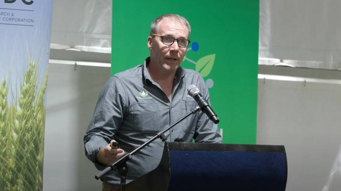 David McGrath of MagrowTec joined the Agtech and Logistics Hub's GRDC GroundUp
program in 2022. Picture supplied