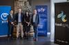 At the launch of the green IoT project were Nippon Telegraph and Telephone Corporation's Akfumi Nagatani, Food Agility's Dr Mick Schaefer, University of Technology Sydney's Dr Negin Shariati and Food Agility's Richard Norton. 