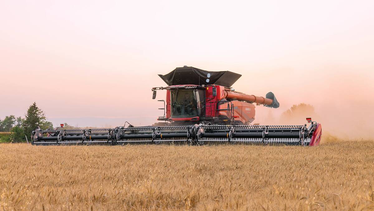 The new AF series combines from Case IH couple the world's largest capacity with industry-leading technology. Picture supplied