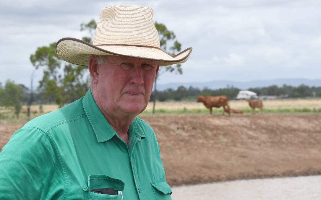 Central Queensland grazier Larry Acton wants CS Energy to supply clean drinking water for his cattle. Picture: Judith Maizey