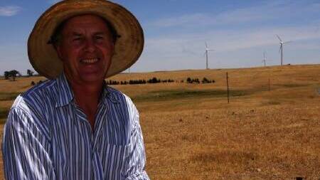 Goulburn sheep farmer Charlie Prell said wind turbines "saved my family farm." Picture by supplied.