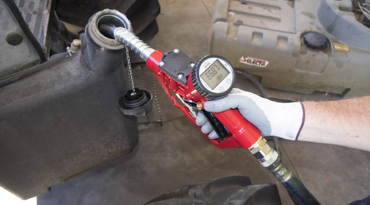 PUMPED UP: The newly released the Selecta diesel digital shut-off gun.