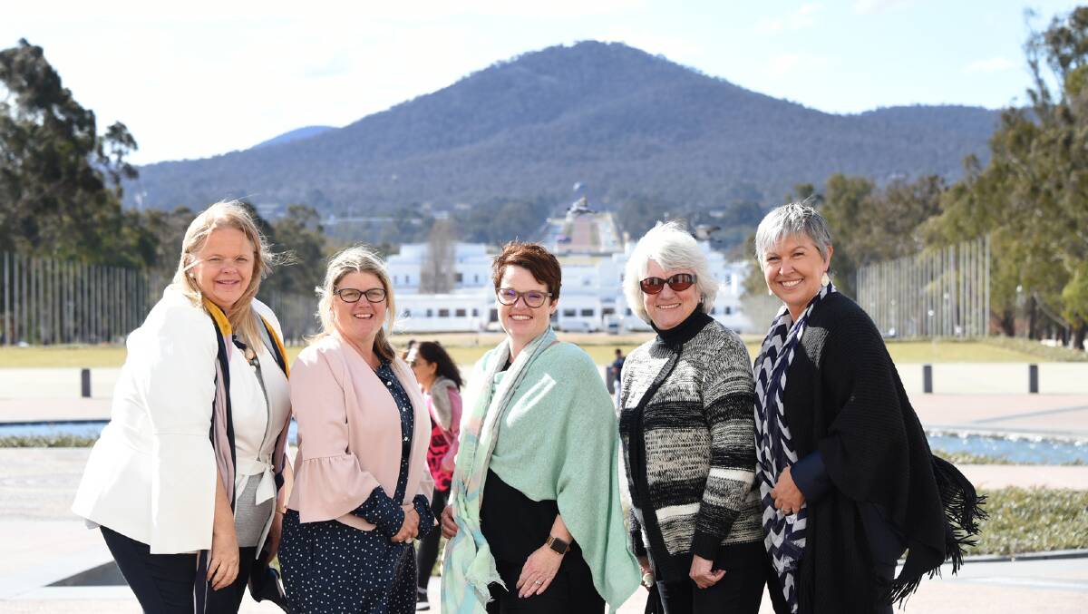 BETTER BUSH INTERNET: The Better Internet for Rural, Regional and Remote Australia (BIRRR) admin team is made up of six volunteers, Kristy Sparrow, Kylie Stretton, Kristen Coggan, Amanda Salisbury, Julie Stott and Claire Butler, they visited Canberra this week to advocate for better rural, regional and remote telecommunications. 