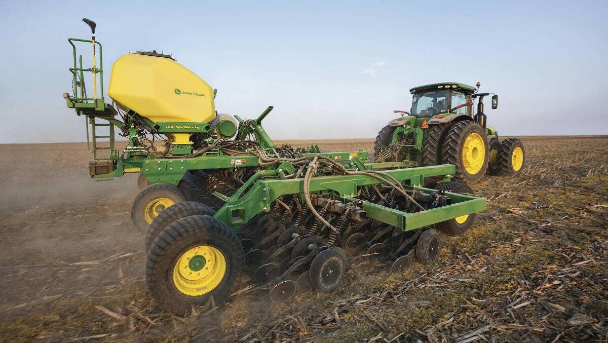 OPEN FOR BUSINESS: The N500C Air Drills feature the new John Deere no-till ProSeries openers.