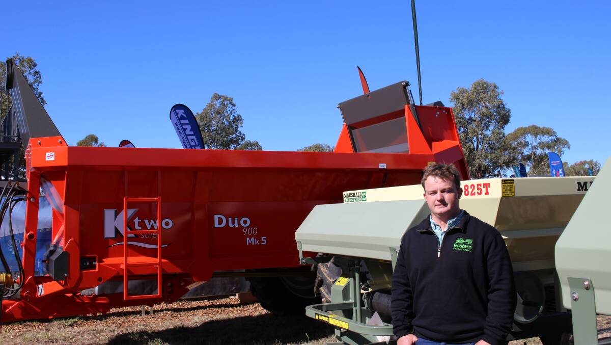 Meeting demand: Eastern Spreaders service manager Rodney Sitters said the company had begun importing the Ktwo muck spreader due to an increase in demand. 