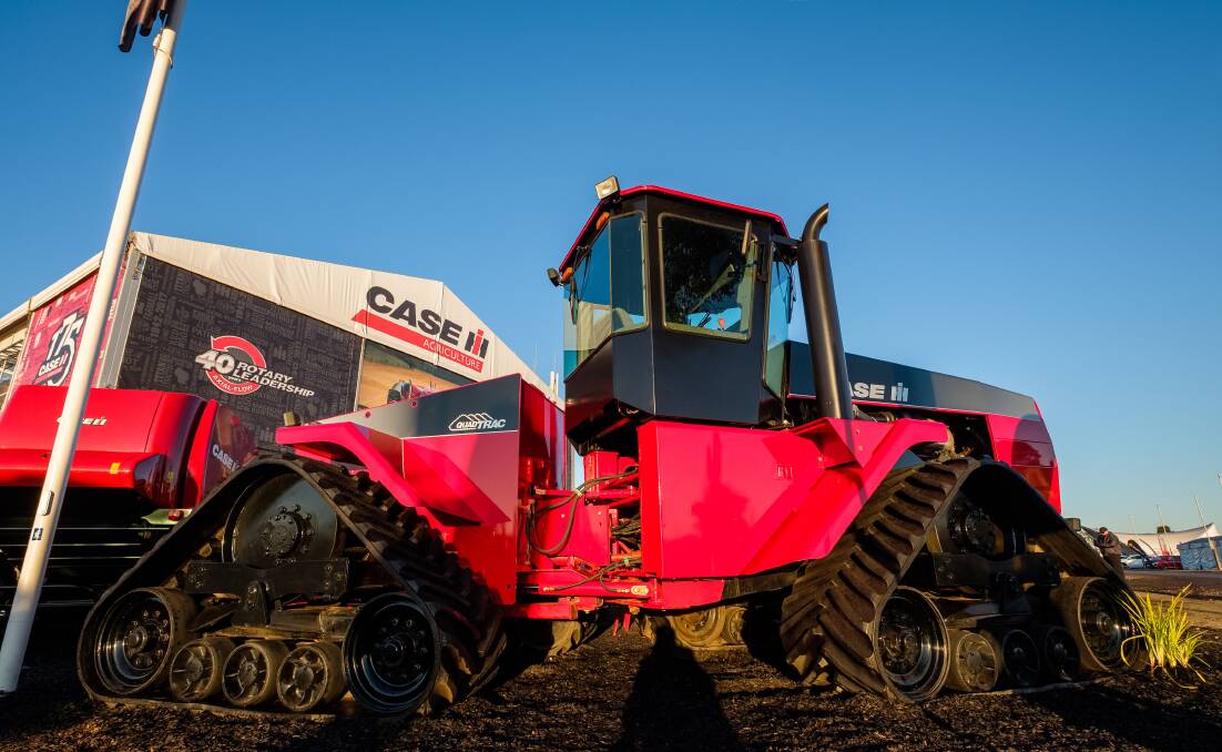 GOOD AS NEW: The fully-restored Case IH Steiger Quadtrac on show at the 2017 AgQuip field days at Gunnedah NSW. Photo: Case IH
