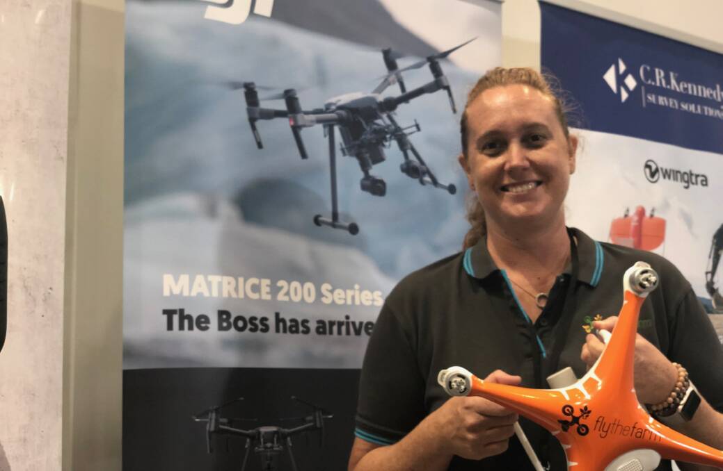 FARMING FROM THE AIR: Fly the Farm owner, Meg Kummerow was one of the guest speakers at the GFIA In Focus Australia innovation fair.