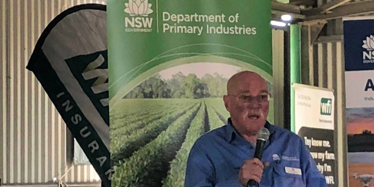 CHICKPEA CONCERN: NSW DPI plant pathologist, Kevin Moore warned chickpea seed would be tight at the annual AgQuip grains industry breakfast.