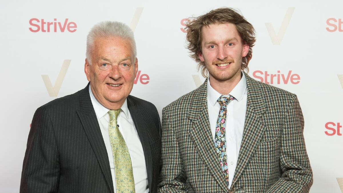 MASTER APPRENTICE: Landpower Director, Herby Whyte, with the Apprentice of the Year, Connor Griffin.