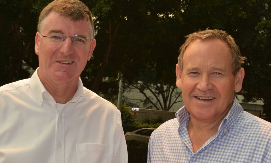 Syngenta Group's crop protection chief executive officer, Jon Parr with Australasia head, Paul Luxton.
