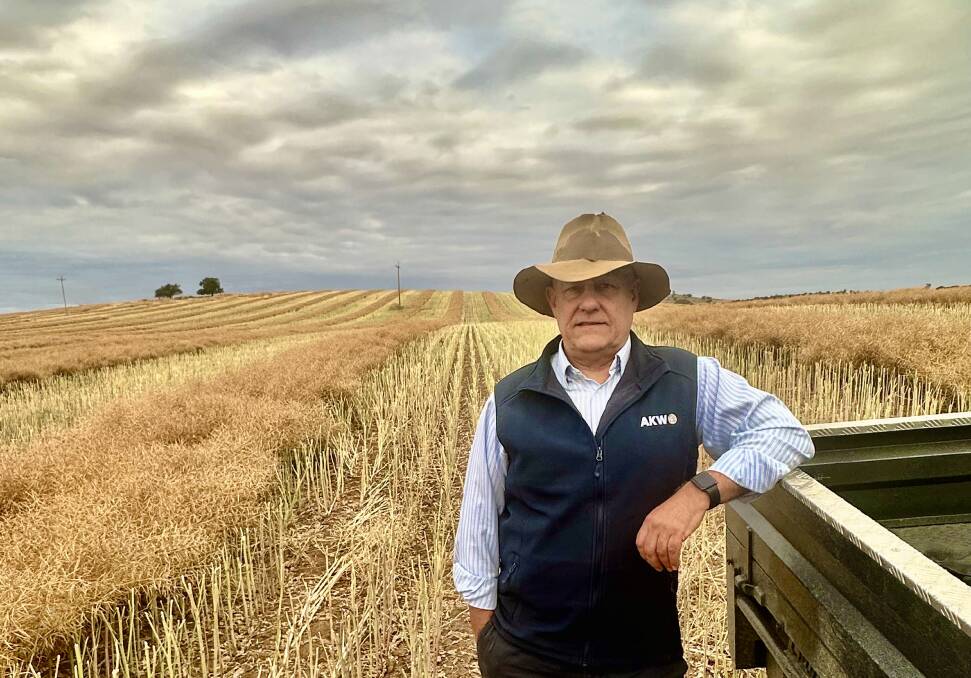 Rural accountant, Graeme Obst, with Wagga Wagga-based firm accounting firm, AKW, on his own property Springvale at Harefield in southern NSW.