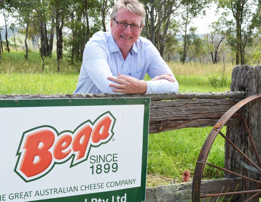Bega Cheese executive director Barry Irvin on his Bemboka farm.