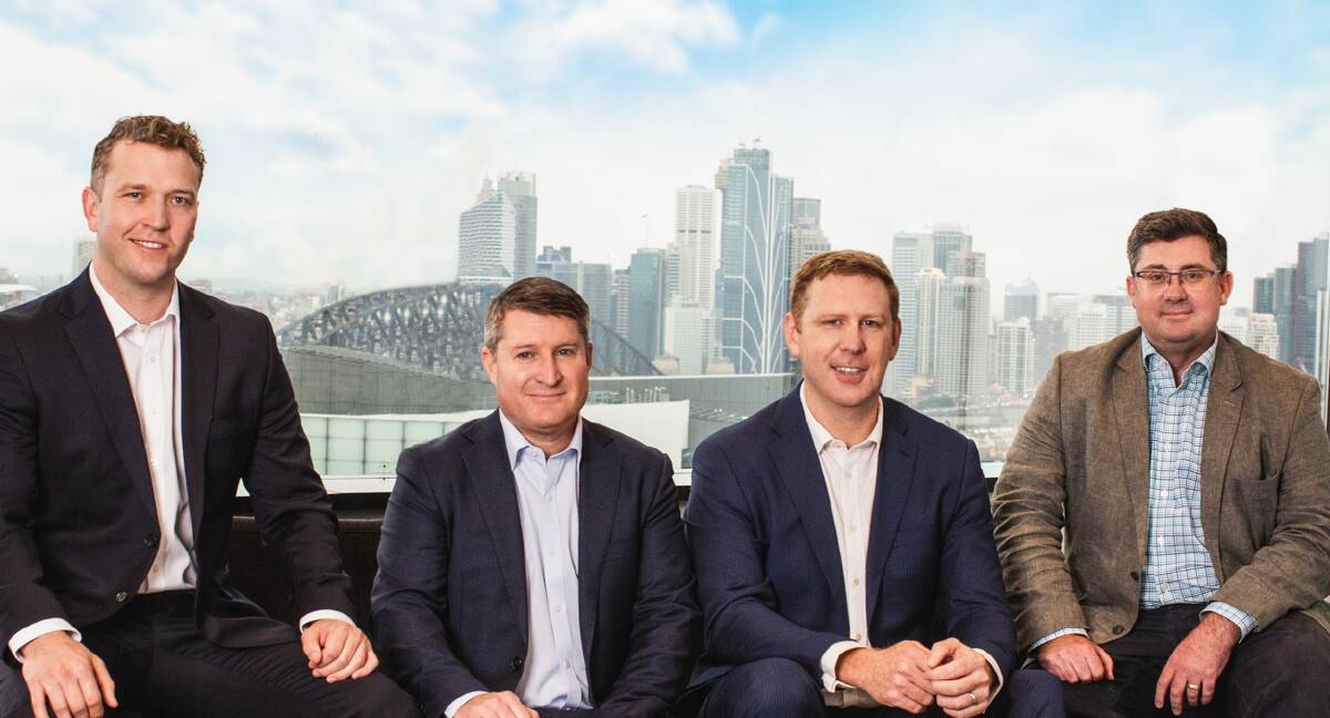 New Agriculture's leadership team, Ben Pickles, Bruce King, Ben Mason and Jamie Lord. 