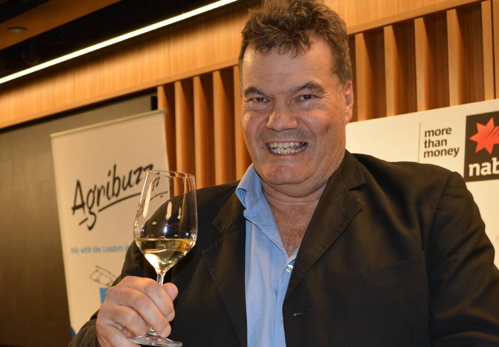 Hunter Valley winery, craft brewery and distillery operator, and beef producer, Michael Hope, Hope Estate, Pokolbin at NSW Farm Writers' Agribuzz in Sydney. 