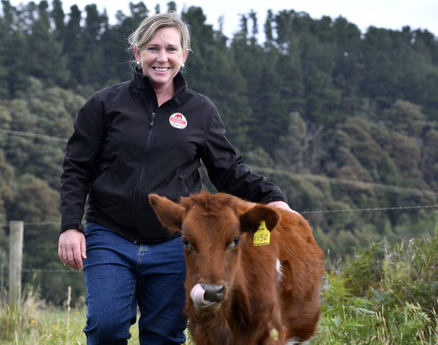 UP TO NEXT LEVEL: Red Cow Organics co-owner Andy Jackman is thrilled with the help she has received from the Seedlab business program. Picture: Brodie Weeding