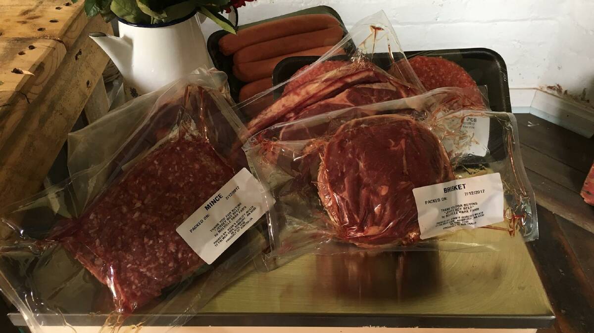 Gilly Johnson sells a simple-as-possible selection of meat cuts every two or three months over four busy days at her farm shop at Brunswick. Steaks, ribs, mince and sausages are always popular and she has had good feedback about the eating quality of her Jersey Boy beef.