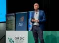 GRDC chairman John Woods announced the National Grains Diagnostic and Surveillance Initiative at the Grains Research Updates in Perth on Monday. Photo by GRDC.