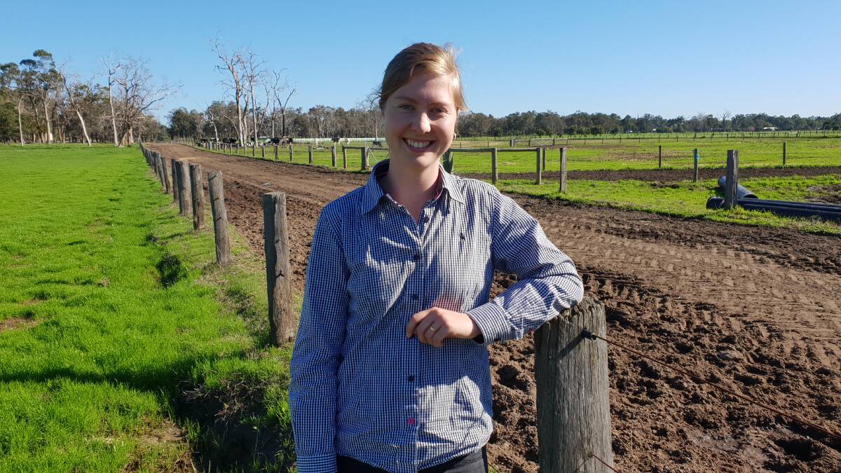 Roxy Schoof is Western Dairy's Young Dairy regional co-ordinator, helping encourage young people to stay in the dairy industry. Picture by Jenelle Bowles.