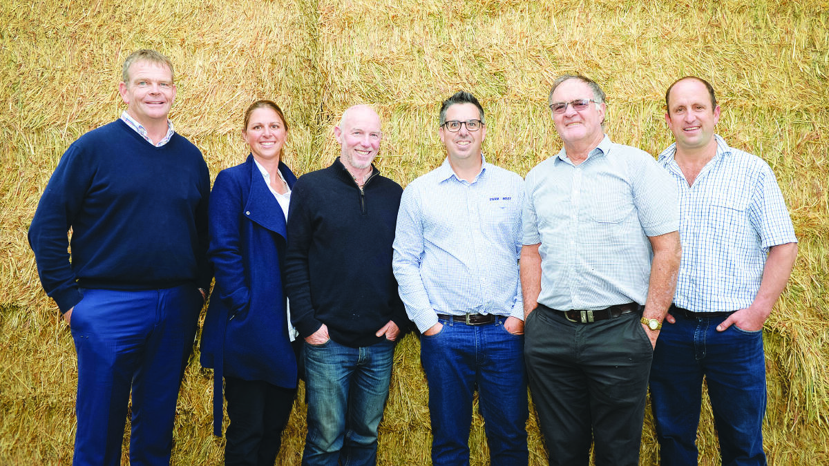  Western Dairy board of directors, chairman Robin Lammie (left), Bonnie Ravenhill, Scott Hamilton, Nick Brasher, Peter Evans and vice chairman Andrew Jenkins.