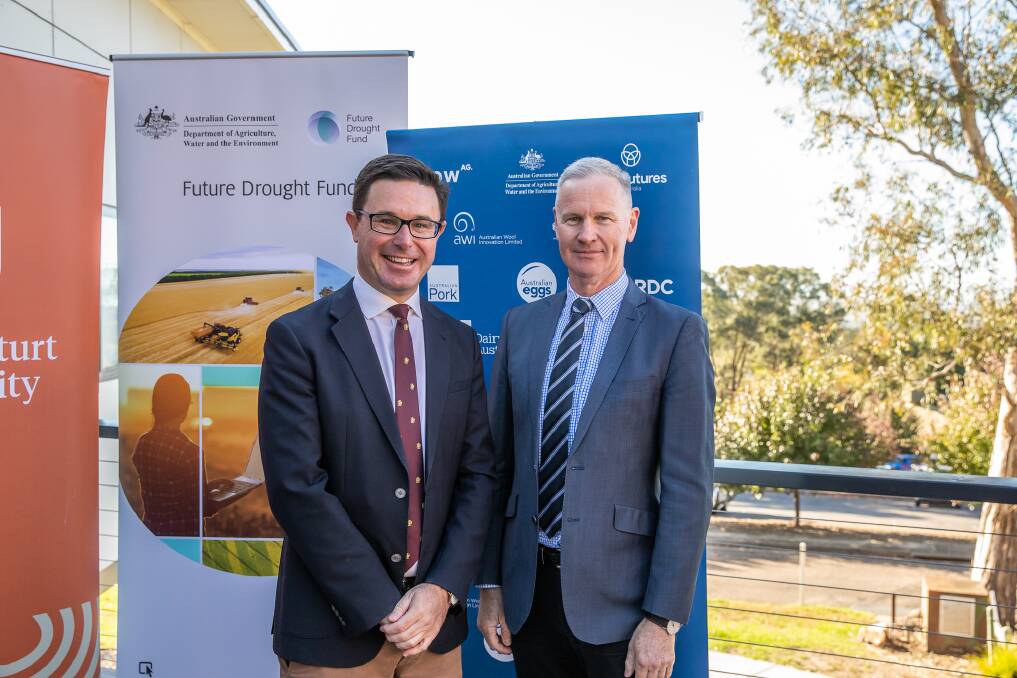 NEW TOOL: Agriculture Minister David Littleproud and AgriFutures managing director John Harvey.