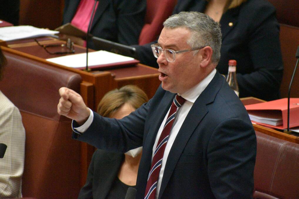 BLAME GAME: Agriculture Minister Murray Watt says the Coalition was fuelling foot and mouth disease hysteria. Photo: Jamieson Murphy